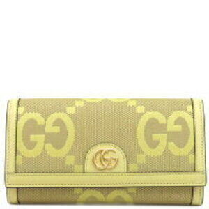 Gucci GG Jumbo Ophidia Wallet Leather Yellow Shoulder Strap